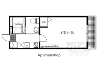 フラッティ吉野町B【210号室】の間取り