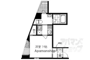 クレストコート二条城北【405号室】の間取り