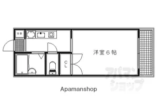 メゾン悠【403号室】の間取り