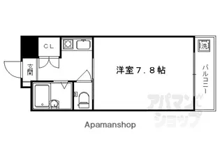 グレーシャス23【406号室】の間取り