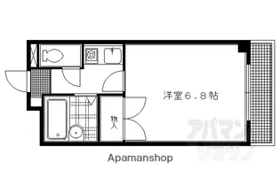 グレーシャス23【407号室】の間取り
