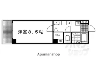 エスポワール聚楽【202号室】の間取り