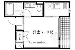 京都府京都市上京区三軒町七本松通一条下る【マンション】の間取り