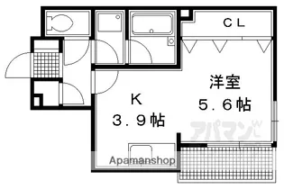 ホーユウコンフォルト二条城前【505号室】の間取り
