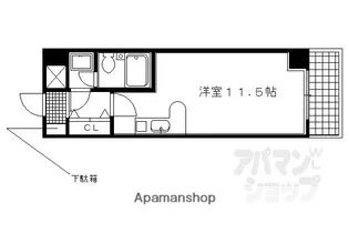 ライオンズマンション京都東堀川【218号室】の間取り