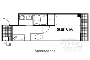 MERGE一条通【407号室】の間取り