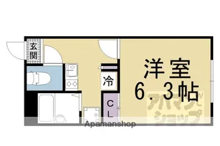 レオパレスMAISON JURAKU【205号室】の間取り