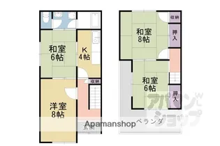 京都府京都市山科区竹鼻西ノ口町【一戸建】の間取り