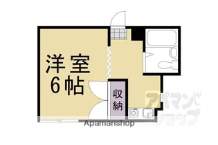 シャンブル丸太町【403号室】の間取り