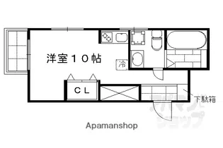 京峰ビル【301号室】の間取り