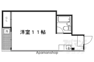スイングべにや【401号室】の間取り