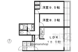 パークハウス【201号室】の間取り