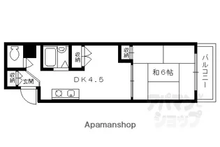ベルフラワー【201号室】の間取り