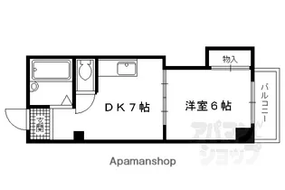 パレス神宮【3B号室】の間取り