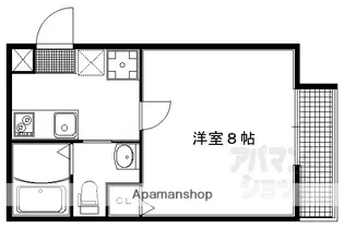 フラッティ吉野町A【102号室】の間取り