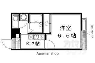 レオパレス清水【202号室】の間取り