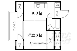 ロイヤルテラス佳欧留【401号室】の間取り