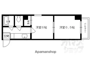 シャンポール御所南【305号室】の間取り