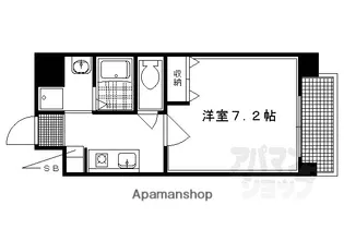 クリスタルグランツ京都御所北【101号室】の間取り
