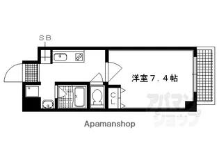 クリスタルグランツ京都御所北【503号室】の間取り