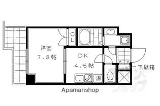 M・G HILLS四条河原町【907号室】の間取り