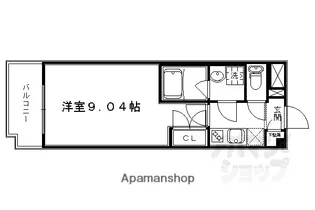 H・F烏丸鞍馬口レジデンス【403号室】の間取り