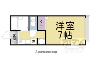 ディアス北花山II【105号室】の間取り