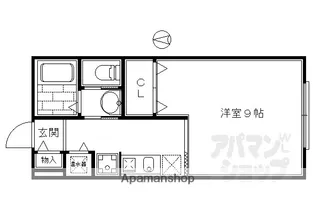 ハイツ竹上【102号室】の間取り