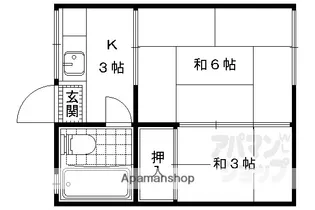 コーポリリー【207号室】の間取り