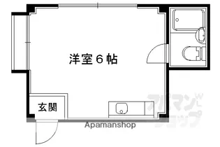 築山マンション【3-B号室】の間取り