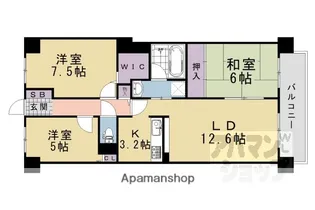 ローレルコート室町【1006号室】の間取り