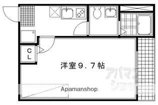 フラッティ堀川下立売【403号室】の間取り
