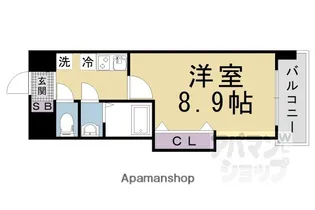 ラグゼ山科【505号室】の間取り
