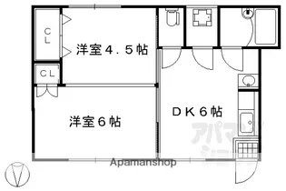 マンション丸高【102号室】の間取り
