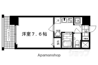 アクアプレイス京都二条城【902号室】の間取り