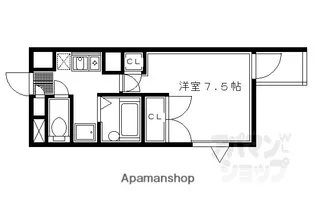 デプレ北野【307号室】の間取り