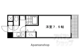 デプレ北野【210号室】の間取り