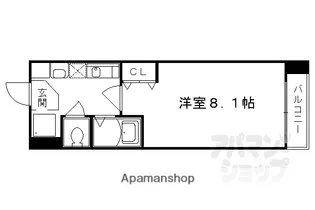 シャイン蛸薬師【305号室】の間取り