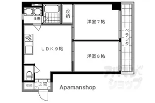 観タワーハウス【7D号室】の間取り