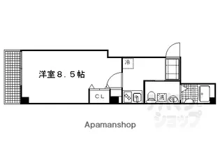 フラッティ西陣【203号室】の間取り