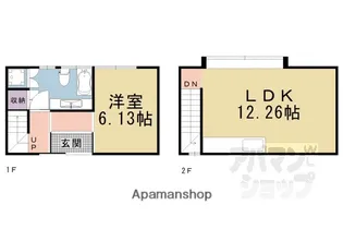 NEKOTO山科安朱【2号室】の間取り
