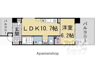 THE RESIDENCE 文化庁前【101号室】の間取り
