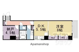 ライオンズマンション清水【304号室】の間取り