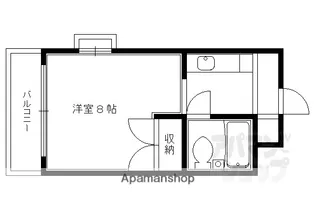 LIBERTY HOUSE【302号室】の間取り