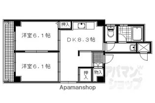 つづれコーポ【301号室】の間取り