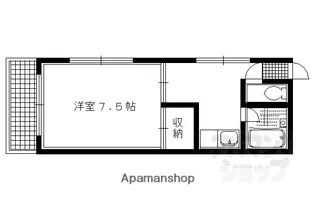 メルシーメゾネット鞍馬口【301号室】の間取り