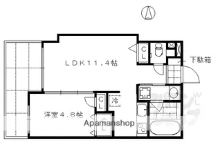 DO・DREAM御所南【105号室】の間取り