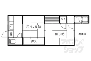 グロリアス山科【G号室】の間取り