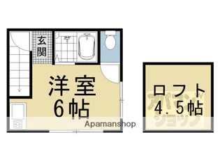 京都府京都市下京区妙伝寺町【一戸建】の間取り