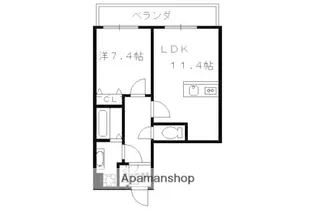 京都府京都市下京区西七条掛越町【マンション】の間取り